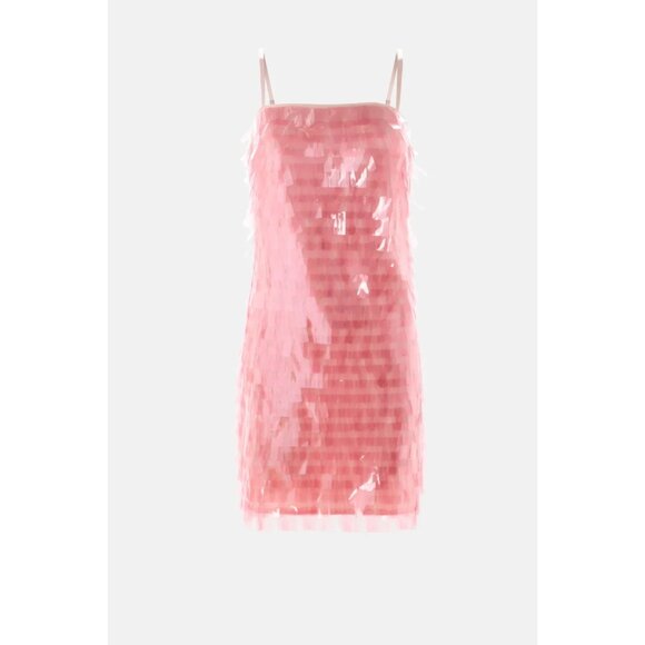 Badgley Mischka Pink Paillette Sequin Mini Cocktail Dress – Women’s Size 6 - Picture 5 of 16